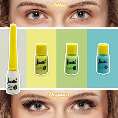 Eyebrow and Lash Lamination Kit J DENIS | At Home DIY and Salon Use | Professional Brow Lamination Kit and Lash Lift | Instant Lift For Fuller Eye Brows and Longer Eyelashes