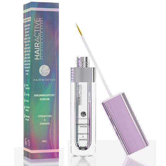 Browworthy Eyebrow Enhancing Serum for Thicker, Fuller and More Defined Eyebrows. Proven Formula Stimulates & Promotes Natural Brow Growth.