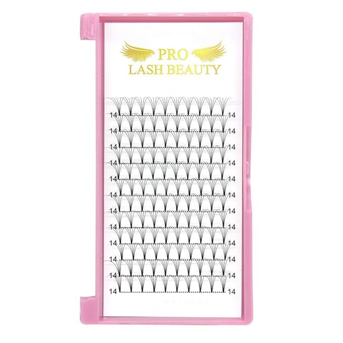 Premade Fans Eyelash Extensions 5D-D-0.10-16 Short Stem Premade Volume Eyelash Extensions 3D 5D 7D Volume Lash Extensions 9 to 20 mm Pre made Lash Fans C D Curl .07 .10(5D-D-0.10,16mm)