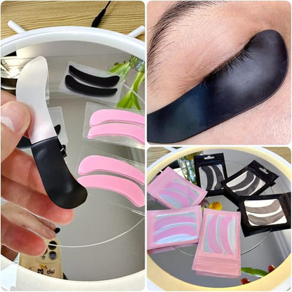 12 Piece Reusable Eye Pad Under Eye Patches Silicone Lash Lift Cover Eyelash Extension Patch Lower Lash Isolation Pads for Sensitive Skin During Eyelash Perm Lamination
