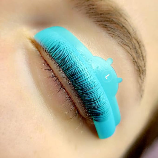 Lash Lift Pad, Eyelash Perming Rod, Soft Lash Lamination Curler Shield Mega L curl, 5 Size Pads Fit All Eyes and Lashes, Give Eyelashes Super Curl Never Pops Off Eyes -100 Applications