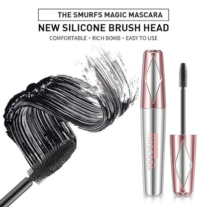 2025 New My Amazing Lashes Mascara,Stunning Volume and Length,Waterproof Black Long and Curly,4D Silk Fiber Lash Mascara with New Silicone Brush Head(Black-1PC, 1PC)
