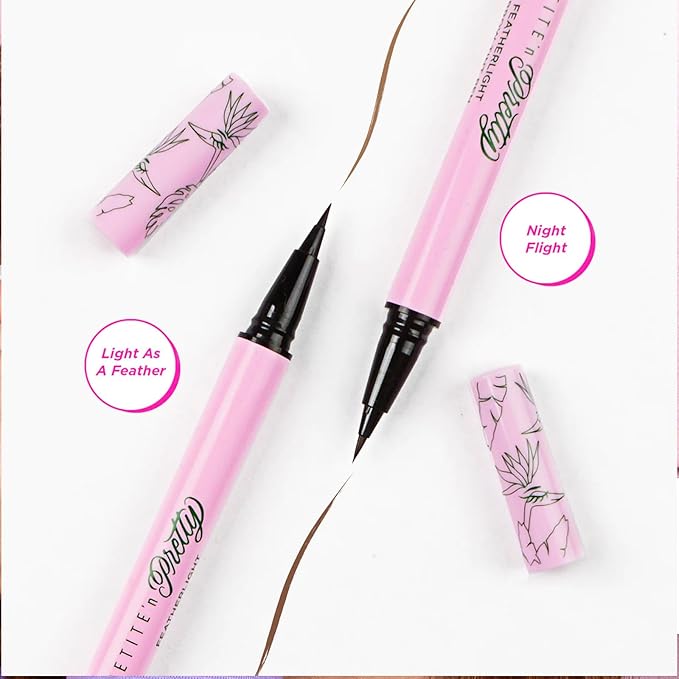 Petite 'n Pretty Best in Brow Makeup Kit - Featherlight Clear Mascara & Brow Gel, Eyebrow Pencil & Makeup Bag for Kids, Tweens and Teens - Natural, Clean, Non-toxic - Made in USA (Light)
