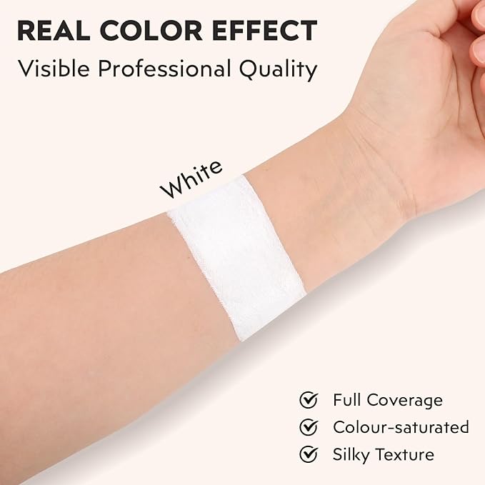 White Face Paint, Cream-based Body Paint Stick【Larger Capacity】【High Pigment】【Long Lasting】Professional Paint Makeup Product For Halloween/Masquerade/Cosplay/Movie Makeup, 1.06 Oz/30g