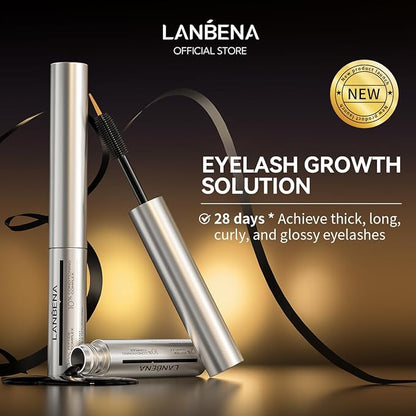 LANBENA Eyelash Growth Serum Lash Enhancing Serum with Advanced Formula to Boost Longer Fuller and Thicker Luscious Lashes-3ml