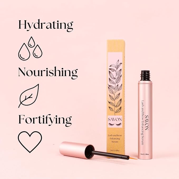 Organic Lash Growth Serum for Thicker, Longer Eyelashes and Eyebrows - with Biotin, Peptides, and Panthenol - Natural and Cruelty Free - USA - Lash and Brow Boost Serum - Eyelash Conditioner