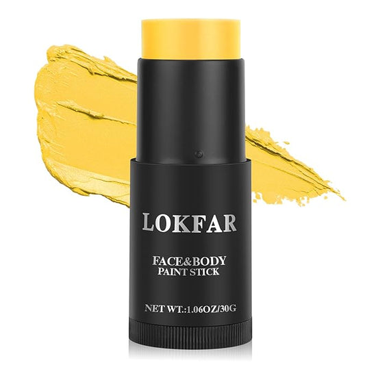Yellow Face Paint, Cream-based Body Paint Stick【Larger Capacity】【High Pigment】【Long Lasting】Professional Paint Makeup Product For Halloween/Masquerade/Cosplay/Movie Makeup, 1.06 Oz/30g