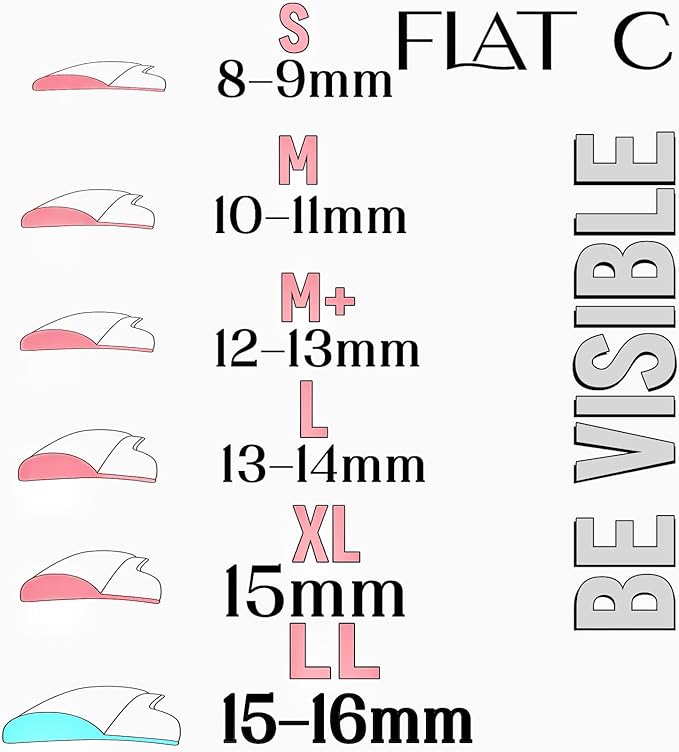 Eyelash Lift Shields Mix Lash Lifting Pad Mix Size Glueless Lami Lamination Roller Upper Lower Lash Perm Flat C Curl Pads for All Eyes Curling Like Long Extension Look Work Well with Your Balm Glue