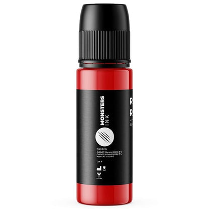 Red Tattoo Ink by Monsters Ink, Reaper Red Tattoo Ink a Lip Stick Red Tattoo Ink (Reaper Red, 1oz)