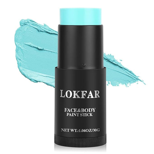Light Blue Face Paint, Cream-based Body Paint Stick【Larger Capacity】【High Pigment】【Long Lasting】Professional Paint Makeup Product For Halloween/Masquerade/Cosplay/Movie Makeup, 1.06 Oz/30g