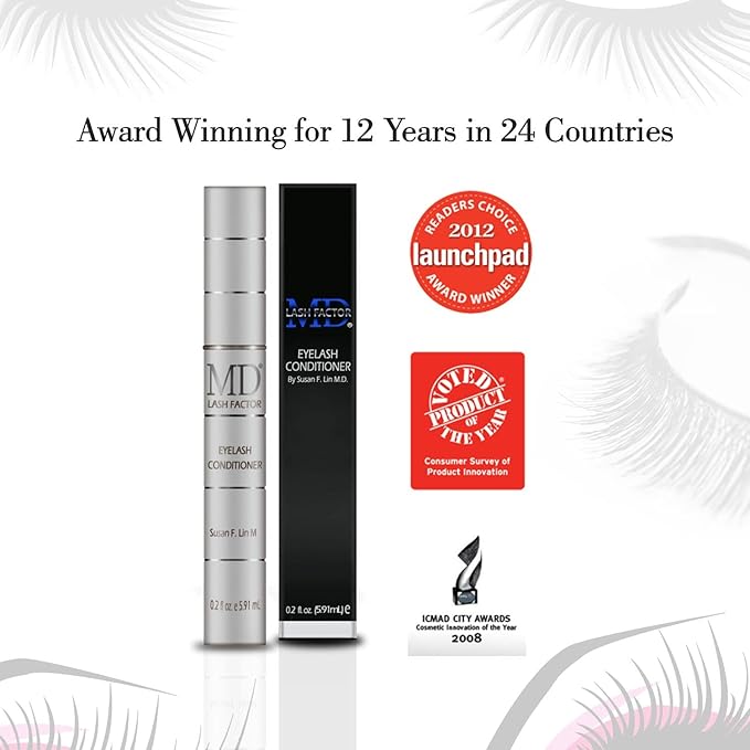 Lash Factor Eyelash Growth Serum| Enhances Your Natural Lashes For A Fuller, Longer & Denser Look | Eyelashs Enhancer for Women | 0.1 Fl Oz - 3 Month Supply