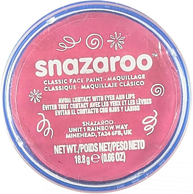 Snazaroo Classic Face and Body Paint, 18.8g (0.66-oz) Pot, Bright Pink