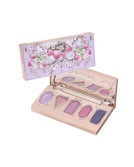 Flower Knows Violet Strawberry Rococo Eyeshadow Palette (G01 Starmoon Strawberry, 0.18 Oz)