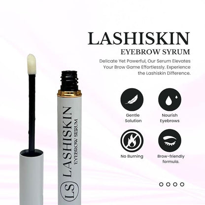 Eyebrow Growth Serum - Enhances Thicker Brows in 2-4 Weeks | For Thin, Patchy & Over-Tweezed Brows - Fast Absorbing | Grows Brows Faster, Longer & Fuller - (3mL)
