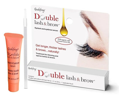 Godefroy Double Lash and Brow Treatment, for longer & thicker eyelash and eyebrows (3ml + applicator)