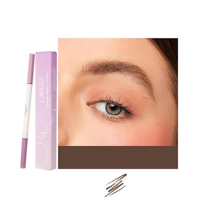 A Set of Quality Eyeliner Eyebrow pencil and Eyelash Mascara, Long-lasting Makeup Waterproof Flawless Cosmetic (BROWN Eyebrow pencil, one size)