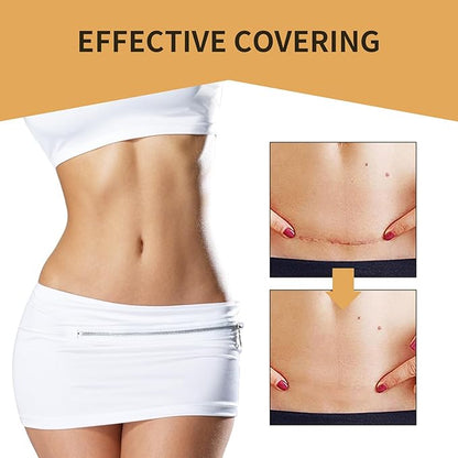 Tattoo Cover Up,Scar Cover Stickers Tape,Waterproof Ultra Thin Patch Pads Concealer Body Leg Bruise Stretch Scar Dark Spots Vitiligo Skin Makeup,Long Lasting Invisible Tattoo Flaw Conceal Patch - 6PCS