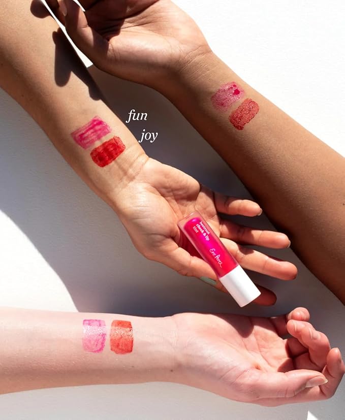Ere Perez - Avocado Waterproof Brown Mascara + Beetroot Cheek + Lip Tint in Fun (Pink) BUNDLE | Vegan, Cruelty-Free, Clean Beauty