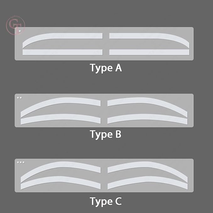 6 Pairs Eyebrow Tattoo Auxiliary Stickers Disposable Adhesive Eyebrow Template Sticker Women Disposable Adhesive Eyebrow Template Sticker (6 Pairs Sticker+1 Black Brow Pencil)