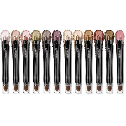 Neutral Cream Eye Shadow Eyeliner Makeup Sticks, Classic-A003 + A005