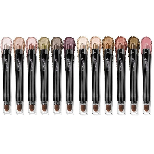 Neutral Cream Eye Shadow Eyeliner Makeup Sticks, Classic-A003 + A005