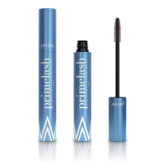 PrimeLash Mascara for Older Women – Volumizing, Incredible Length in 2 Coats – Long-Stay, Zero Clumps, Hypoallergenic (Brown)