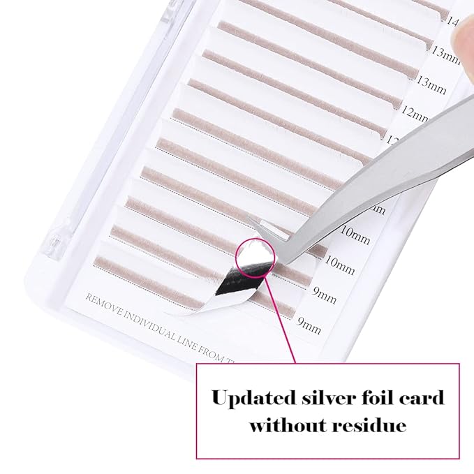 Volume Eyelash Extensions White Lashes D Curl Colored Lash Extensions Thickness 0.07mm Mixed Tray 8-14mm Easy Fan Colored Lashes Professional Use by FADVAN (white-D, 8-14mm)