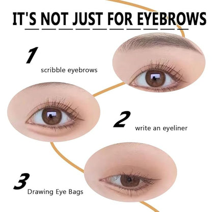 2 Different Eyebrow Cream,Eyebrow Pencil, with Eyebrow Brushes, Eye Makeup Long Lasting Waterproof and Smudgeproof Natural Looking Brows(Brown)
