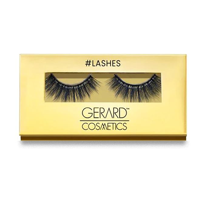 Gerard Cosmetics #GlowUp #Lashes, Rhinestone Eyelashes for a Full and Flirty Look, Perfectly Curled False Lashes For Glasses Wearers, Cruelty Free & Vegan (1 Pair)