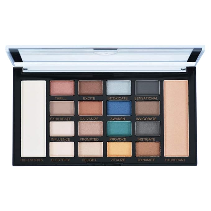 16 Color eyeshadow Palette Matte Face Highligter Powder and Matte Multifunctional Makeup Set Eyeshadow Palette 1 Color Face Highligter Powder 1 Color Face Bronzer Powder Palette 2 Specular Highlights 5.5oz