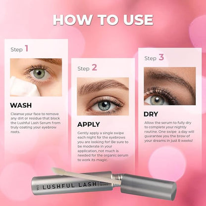 Advanced Eyebrow Conditioner Growth Serum for Thicker, Longer, Healthier and Fuller Eyebrow, Clinic Developed Formula, Enhancer and Lengthener - Friendly to Skin and Cruelty Free (5 ML)