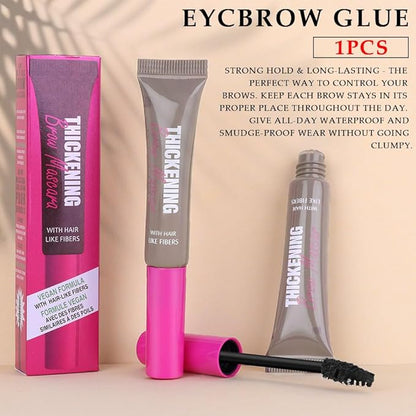 Tinted Thickening Brow Mascara,Brow Fast Sculpt,Waterproof, Transfer-proof, Brush to Fill in Eyebrows and Cover Gray Hairs - Cruelty Free - Light Medium Brown (1pc 02 Cool Blonde)