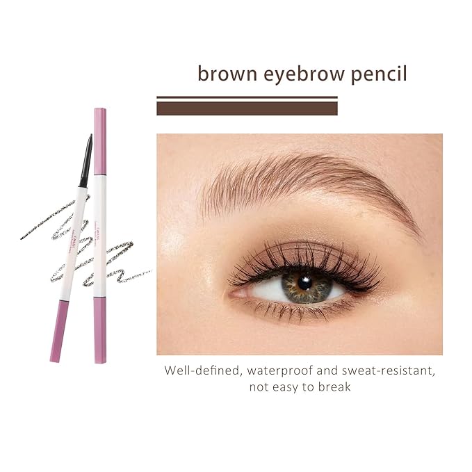 A Set of Quality Eyeliner Eyebrow pencil and Eyelash Mascara, Long-lasting Makeup Waterproof Flawless Cosmetic (A SET, one size)