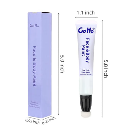 Go Ho Amazon Green Face Paint Stick,Water Based Cream Green Body Paint Washable,Highly Pigmented,Smooth and Safe for Skin,Halloween Costumes Cosplay SFX Hulk Witch Makeup
