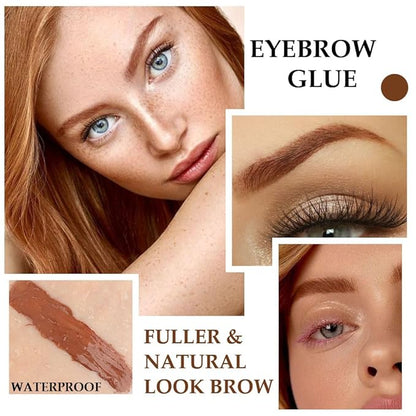 Tinted Thickening Brow Mascara,Brow Fast Sculpt,Waterproof, Transfer-proof, Brush to Fill in Eyebrows and Cover Gray Hairs - Cruelty Free - Light Medium Brown (2pcs 04 Rich Auburn)