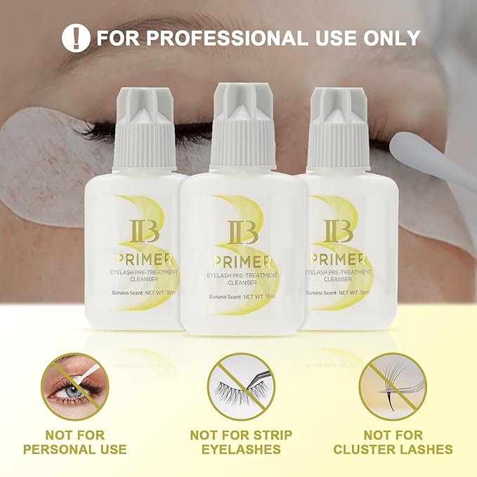 15ml 1 Bottle Banana IB Primer Original Korea Eyelash Extensions IB First For Pre Long False Eyelash Extension Nursing