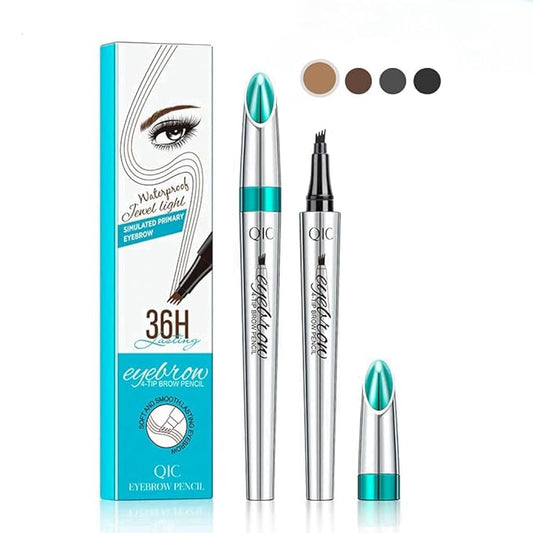 Eyebrow Pencil Eyebrow Microblading Pen-Liquid Waterproof Eyebrow Pencil-Eye Makeup Eyebrow Pen Micro 4 Point Brow Pen Lift & Snatch Eyebrow Microblading Pen-Natural Looking Brows Makeup-01Light brown