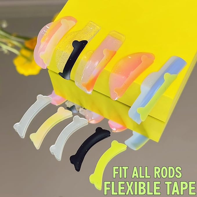 Lash Lift Ribbons Eyelash Lifting Shields Mate Mini Lami Lamination Roller Tool Soft Silicone Perm Rod Ribbon Gel Eyelash Perming Covers Mini Lash Tape String (Colorful Lash Lift Shield Partner)
