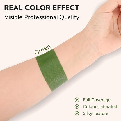 Green Face Paint, Cream-based Body Paint Stick【Larger Capacity】【High Pigment】【Long Lasting】Professional Paint Makeup Product For Halloween/Masquerade/Cosplay/Movie Makeup, 1.06 Oz/30g
