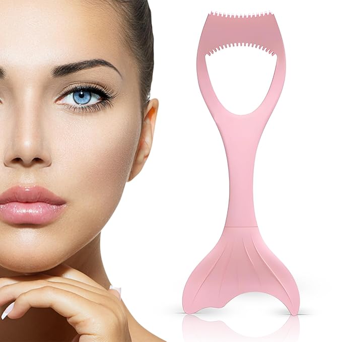 Mascara Shield Applicator Guard Silicone Mascara Shield Guard Lash Buddy Eye Lash Shield Lash Clip Eyelash Separator Tool Eyelash Tweezers Helpful Makeup Kit for Eyeliner Eyeshadow