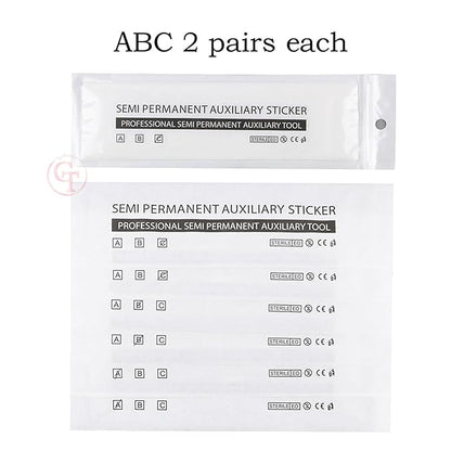 6 Pairs Eyebrow Tattoo Auxiliary Stickers Disposable Adhesive Eyebrow Template Sticker Women Disposable Adhesive Eyebrow Template Sticker (6 Pairs Sticker+1 Black Brow Pencil)