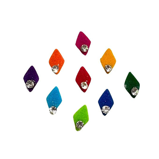 Traditional Bindi Indian Premium Bindi Indian Daily Use Forehead Bindi Round Dot Tattoo Body Art Sticker (Multicolor)
