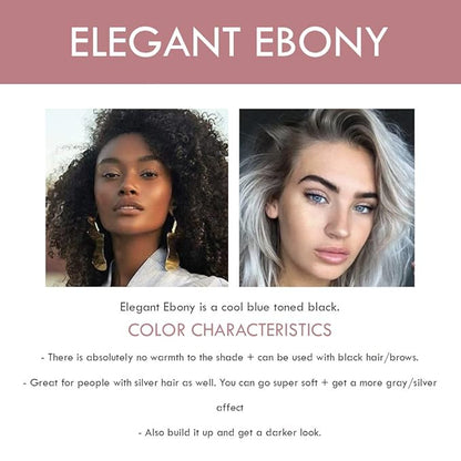 Chella Good Drama Vegan Mascara and Eyebrow Pencil Bundle, Elegant Ebony