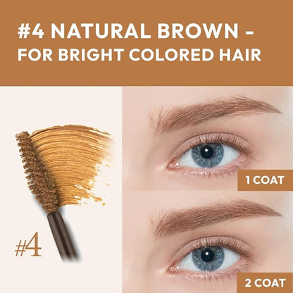 ETUDE Color My Brows Big Size - Natural Brown (9g) | Beeswax & Carnauba Wax | Eyebrow Mascara, Quickly Fixing Natural Eyebrow Makeup with Care Effect | Korean Makeup, Kbeauty