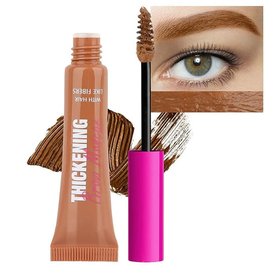 Tinted Thickening Brow Mascara,Brow Fast Sculpt,Waterproof, Transfer-proof, Brush to Fill in Eyebrows and Cover Gray Hairs - Cruelty Free - Light Medium Brown (1pc 03 Auburn)