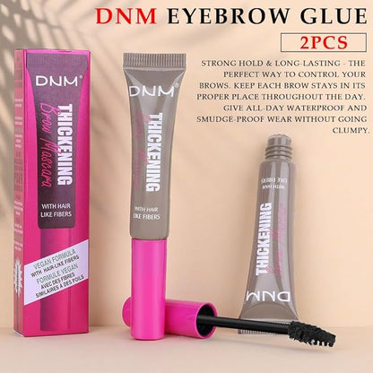 Tinted Thickening Brow Mascara,Brow Fast Sculpt,Waterproof, Transfer-proof, Brush to Fill in Eyebrows and Cover Gray Hairs - Cruelty Free - Light Medium Brown (2pcs 02 Cool Blonde)