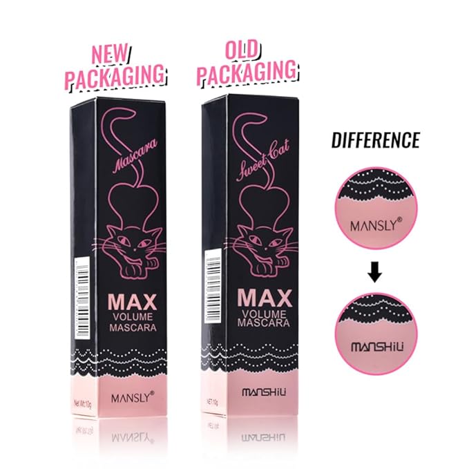LAMUSELAND Volume Curling Mascara, 4 Colors Waterproof Smudge-proof Thickening Lengthening Liquid Lash Extensions, Natural Long-Lasting Eye Makeup Tool Set for Women Girls (Blue)