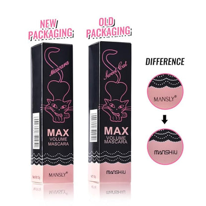 LAMUSELAND Volume Curling Mascara, 4 Colors Waterproof Smudge-proof Thickening Lengthening Liquid Lash Extensions, Natural Long-Lasting Eye Makeup Tool Set for Women Girls (Blue)