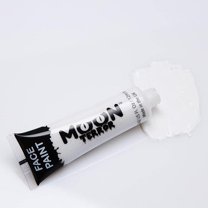 Halloween Face Paint Body Paint by Moon Terror - Wicked White - SFX Make up, Special Effects Make up - 0.40fl oz