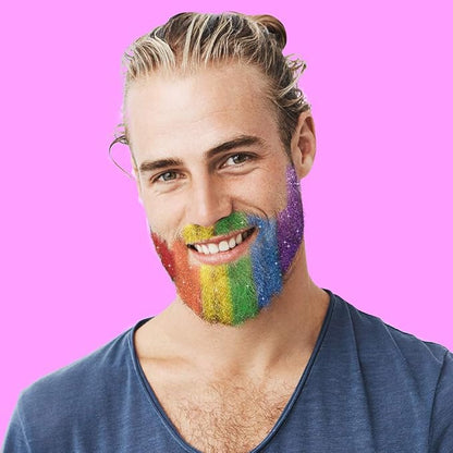 'Beard-Dazzled' Biodegradable Rainbow Beard Glitter